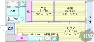 第3セントラルハウス【1階】の間取り