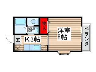 ヴィヴィエンダチカ【2階】の間取り