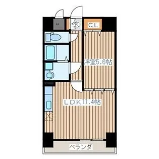 県庁前レジデンス【9階】の間取り