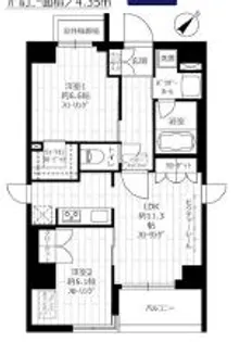 グランドコンシェルジュ西巣鴨アジールコート【7階】の間取り