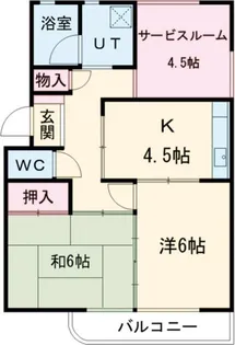 清住ハイツ【2階】の間取り