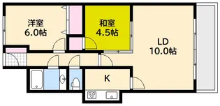 フドウ古江ハイツ【5階】の間取り