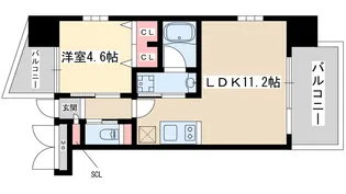プレジオ十三【11階】の間取り