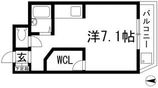 ハイネス門戸【2階】の間取り