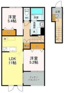 La plata【2階】の間取り