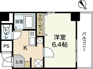 セントラルリバー西原【6階】の間取り