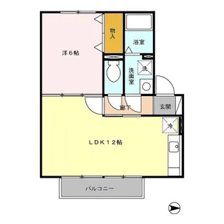 ウィルモア東町【2階】の間取り