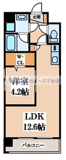 ルミエール光町III【6階】の間取り