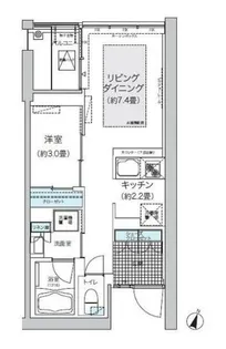 ガーデニエール砧ウエスト【1階】の間取り