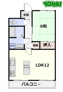 プロムナードマンション【3階】の間取り