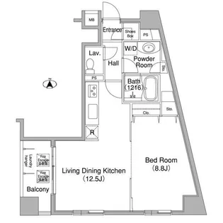 コンフォリア銀座EAST【3階】の間取り