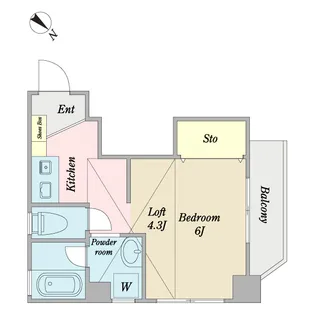 ビーエムハイツ成田【3階】の間取り