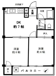 スターハイツ竹ノ塚【5階】の間取り