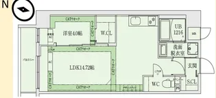 LEGALAND+猫 MIYAKOJIMA【8階】の間取り