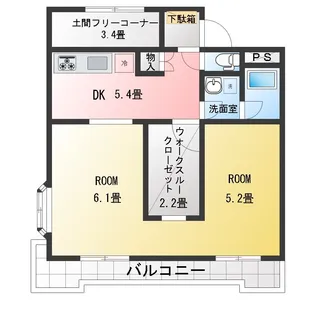 メゾンブレス【4階】の間取り