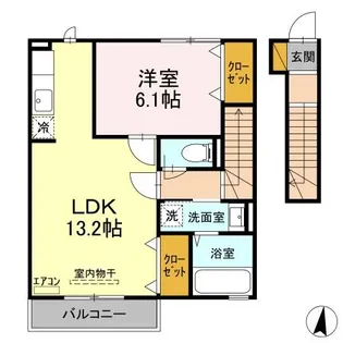 ボヌール・ヴィラ【2階】の間取り