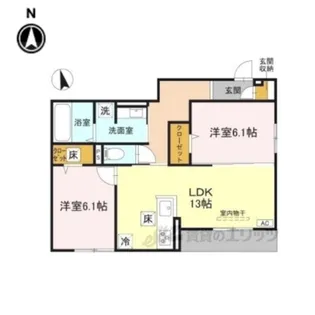Fieldcourt【1階】の間取り