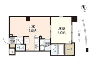 GRAND-PLACE十日市【7階】の間取り