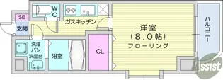 フォレストコート1【4階】の間取り