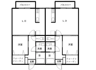 ルブォーアII【1階】の間取り