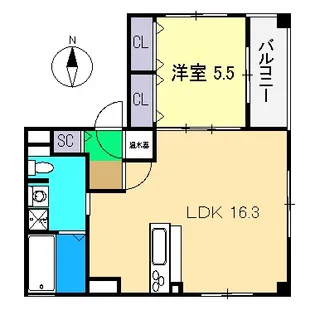 フォブールアミリー【3階】の間取り