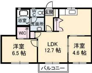 グランシードM.S A棟【2階】の間取り