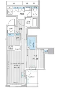RODIA日本橋茅場町【5階】の間取り