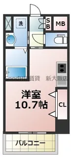 Dolce Vita 新大阪【4階】の間取り