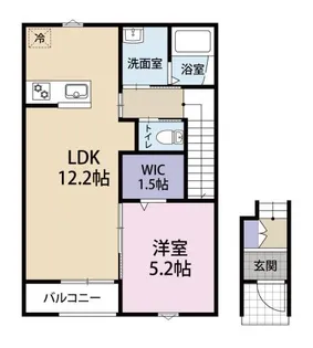 シティハイツヤマフジII【2階】の間取り