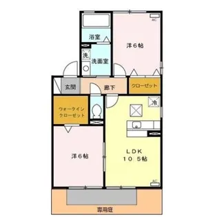 リビングタウン家代の里【1階】の間取り