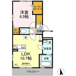 ジーニアス木太【2階】の間取り