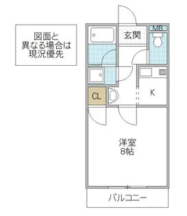CASA Woods I【3階】の間取り