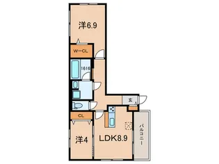 ヤンシフォーグマル【1階】の間取り