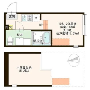 シャルマンシーナ六町【1階】の間取り