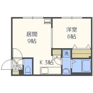ENCHAN-THE(アンシャンテ)【2階】の間取り