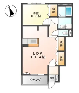 クレストールII【1階】の間取り