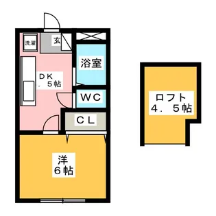 リバーヴィレッジ【1階】の間取り