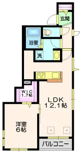 シュヴァル新宿【2階】の間取り