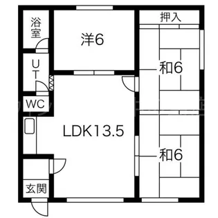 サンハイツ【1階】の間取り