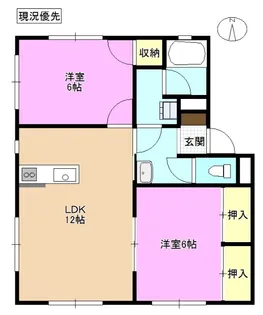 プリムローズ北長野C棟【2階】の間取り