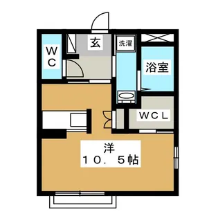 ゆとりお エステート・フラット【2階】の間取り