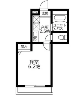 ヴィラ平町【2階】の間取り