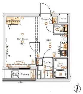 ヴォーガコルテ御嶽山【4階】の間取り