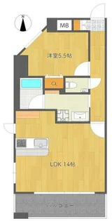 ファランドールイースト【1階】の間取り