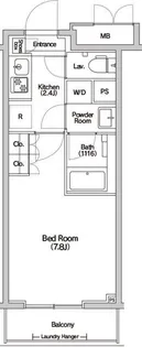Haluwa芝公園【12階】の間取り