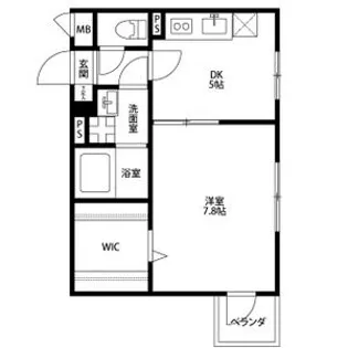 アムール三津屋【1階】の間取り