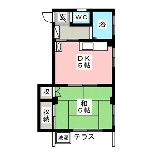 葭葉マンション【3階】の間取り