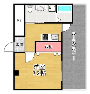 ダブルツリー7番館【5階】の間取り