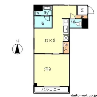 NsFLATS【2階】の間取り