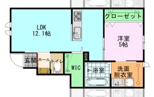 リヴァージュ高浜【1階】の間取り